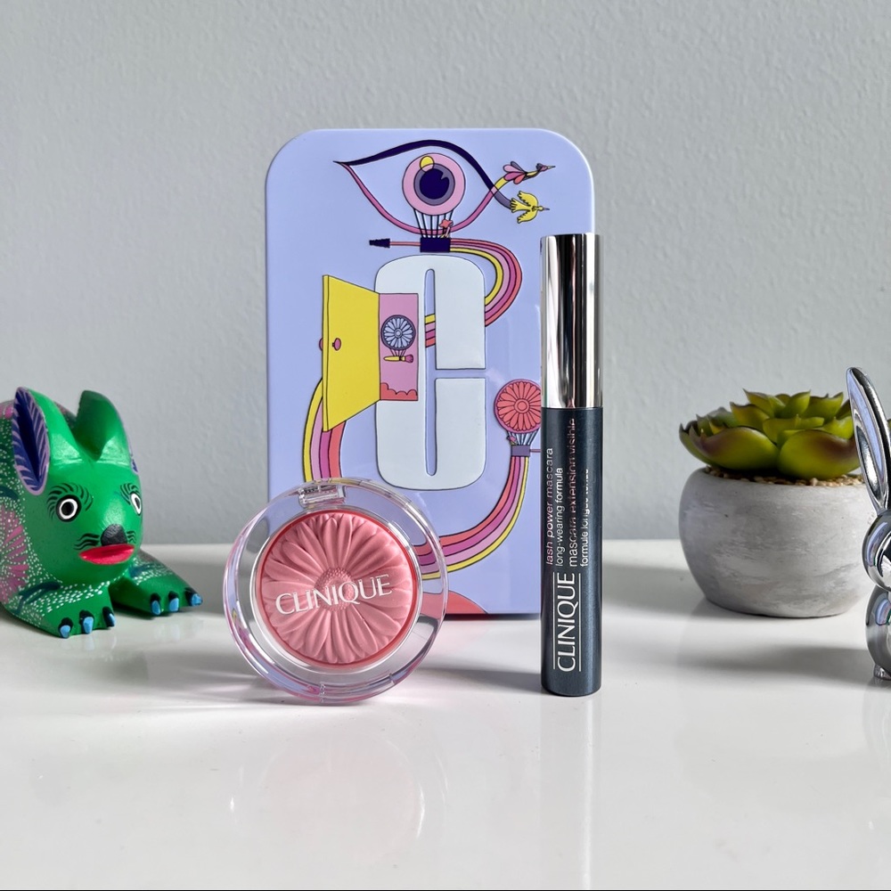 Clinique Cheek Pop in Melon and Lash Power Mascara in Black Onyx, NIB